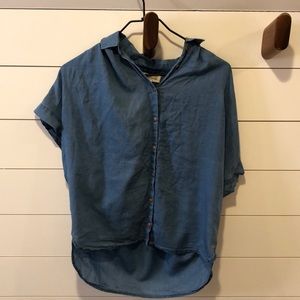 Madewell Central Shirt blue size small